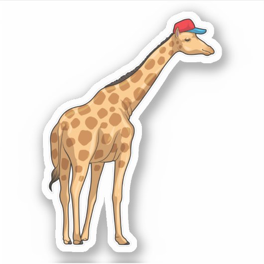Sticker Casquette Giraffe (Devant)