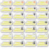 Sticker Casquette Halloween Vampire Bat Spider Web Skull W (Devant)