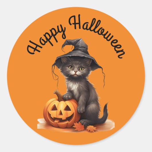 Sticker Casquette Kitten In Witch (Devant)
