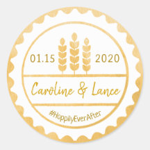 Sticker Casquette pour bouteille de bière avant de