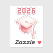 Sticker Casquette rose 2025 (Feuille)
