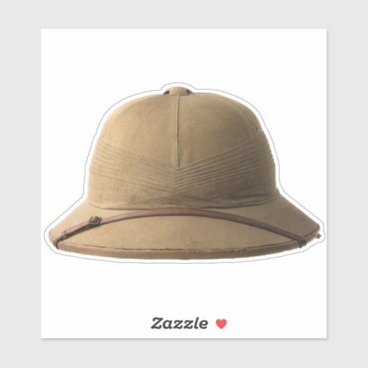 Sticker Casquette Safari (Feuille)