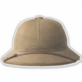 Sticker Casquette Safari (Devant)