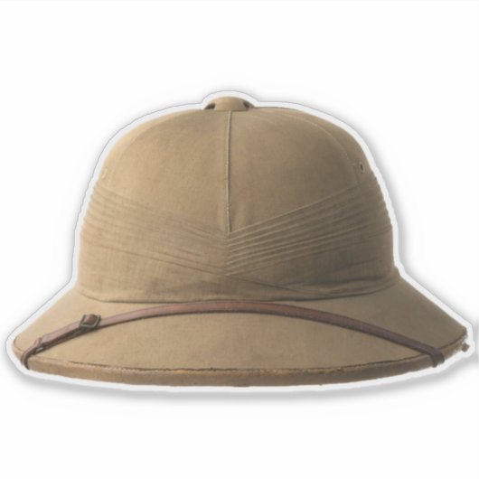 Sticker Casquette Safari (Devant)