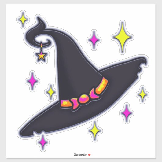 Sticker Casquette sorcier (Feuille)