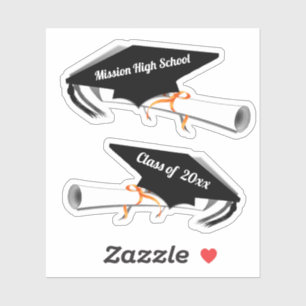 Sticker Casquettes et diplômes