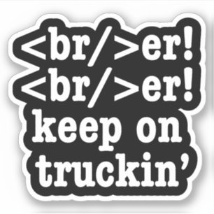 Sticker Casse-casse! continue de rouler // Code HTML