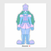 Sticker Casse-Noisette de Noël (Feuille)