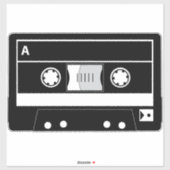 Sticker cassette audio (Feuille)