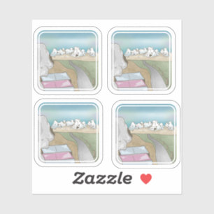 Sticker Castle hill bouldering Nouvelle-Zélande