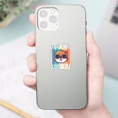 Sticker Castor avec des Lunettes de Soleil (Téléphone)