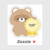 Sticker Castor tendre certifié (Feuille)