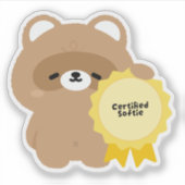 Sticker Castor tendre certifié (Devant)