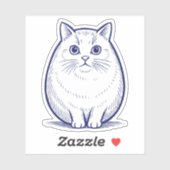 STICKER CAT (Feuille)
