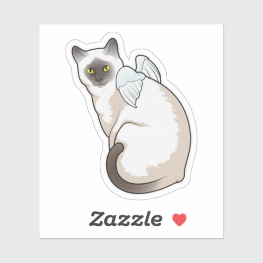 Sticker Cat Angel (Feuille)