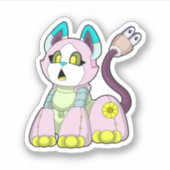 Sticker Cat as robot (Devant)