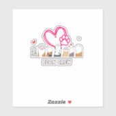 Sticker Cat Bean Crew (Feuille)