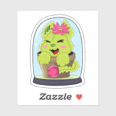 Sticker Cat Cactus (Feuille)
