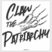 Sticker Cat Claw le patriarcat (Feuille)