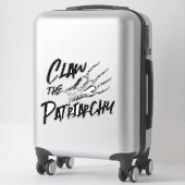Sticker Cat Claw le patriarcat (Sur valise)