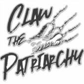 Sticker Cat Claw le patriarcat (Devant)