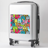 Sticker Cat et kitten (Sur valise)