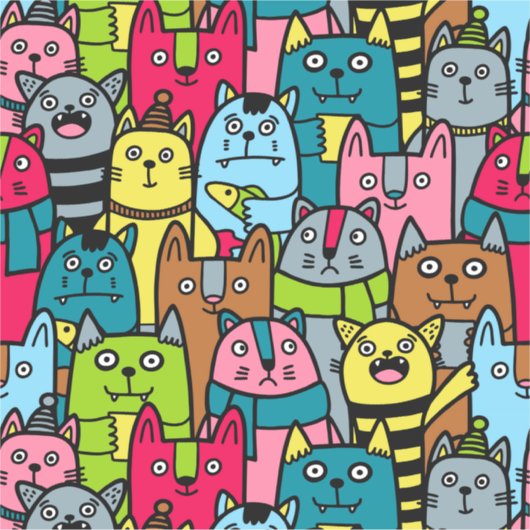 Sticker Cat et kitten (Devant)