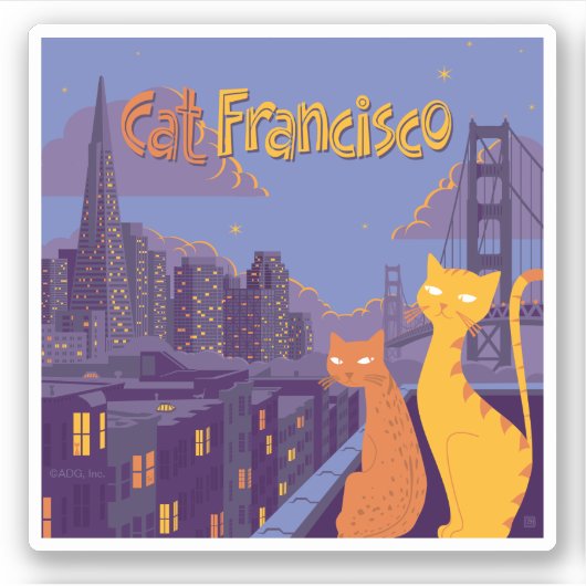 Sticker Cat Francisco (Devant)