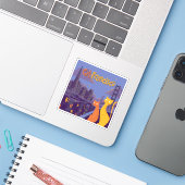 Sticker Cat Francisco (Ordinateur portable avec iPhone)