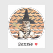 Sticker Cat Halloween (Feuille)