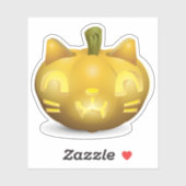 Sticker Cat Jack-o'-lantern (Feuille)