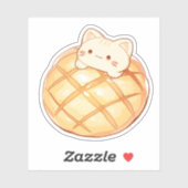 Sticker Cat Melonpan Pain de melon japonais (Feuille)