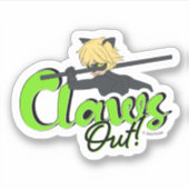 Sticker Cat Noir | Claws Out ! (Devant)