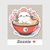 Sticker Cat ramen (Feuille)