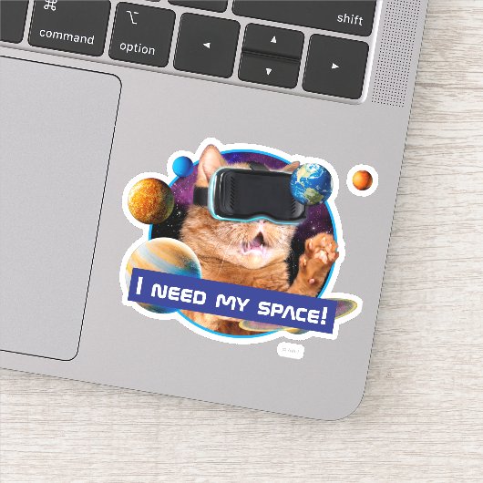 Sticker Cat VR dans l'espace (Détail)