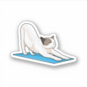 Sticker Cat Yoga Méditation Fitness (Devant)