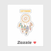 Sticker Catawba Tribe Native American Indian Proud Dream C (Feuille)