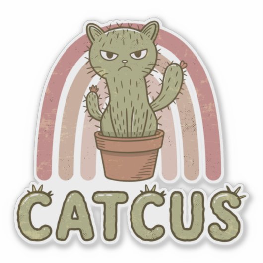 Sticker Catcus (Devant)