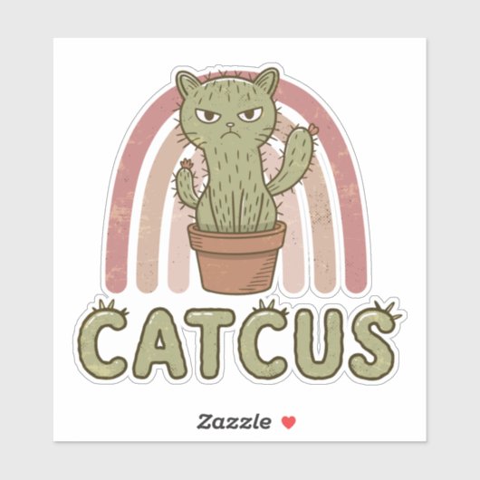 Sticker Catcus (Feuille)