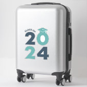 Sticker Catégorie de 2024 Conception de la graduation (Sur valise)