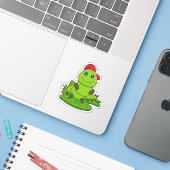 Sticker Caterpillar avec Casquette (Ordinateur portable avec iPhone)
