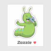 Sticker Caterpillar with Flower (Feuille)