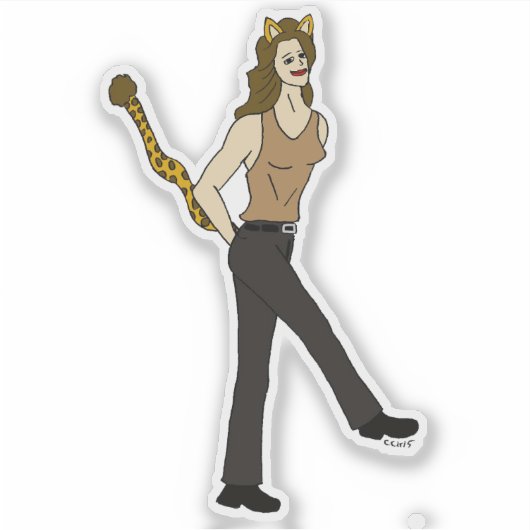 Sticker catgirl (Devant)