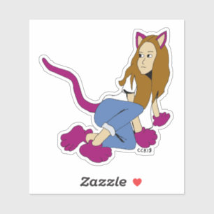 Sticker catgirl