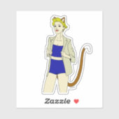 Sticker catgirl (Feuille)