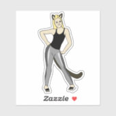 Sticker catgirl (Feuille)