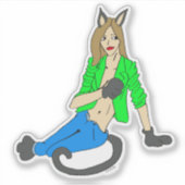 Sticker catgirl (Devant)