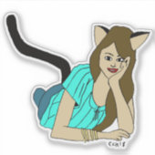 Sticker catgirl (Devant)