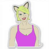Sticker catgirl (Devant)