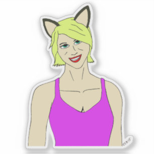 Sticker catgirl